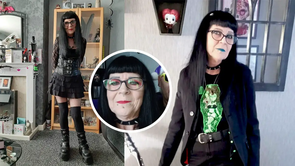 Tiene más de 60 años, es rockera y se viste estilo gótico: “Me gusta sentirme libre”