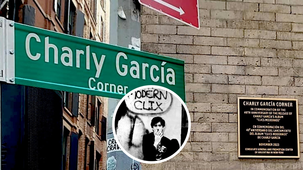 Charly García Corner en Nueva York