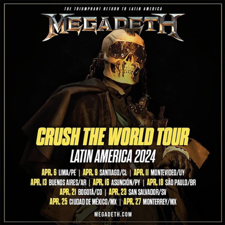 Megadeth en Argentina 2024 cuándo viene, entradas, precios y dónde comprar