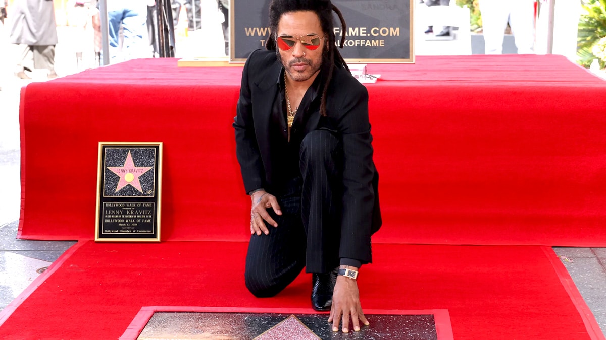 Lenny Kravitz brilla en el Paseo de la Fama de Hollywood con su propia estrella