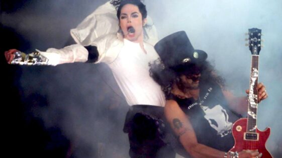 La noche que Slash casi arruina un show de Michael Jackson